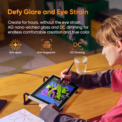 Image of XPPen Artist 12 3rd 11.9 inch Drawing Tablet with Screen - 16384 Pressure X4 Chip Stylus, 99% sRGB Pro Gamut with OSD, Full-Laminated Anti-Fingerprint Etched Glass, for Android PC Professional Art