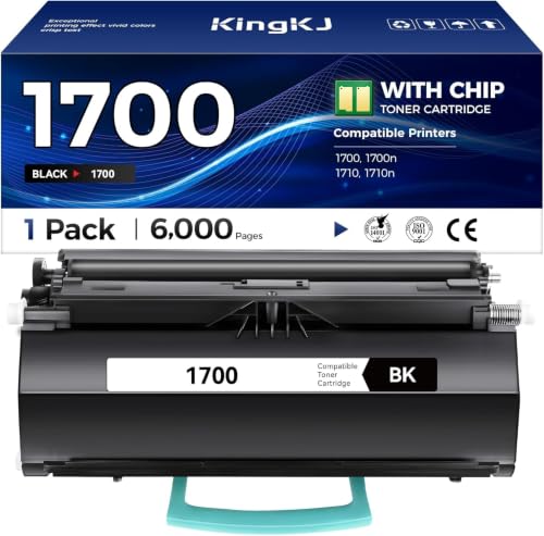 Image of 1700 1700N Black Toner Cartridge 1-Pack Compatible Replacement for Dell 1700 1700n 1710 1710n Printer 310-5400 310-5402 310-7039 310-7022 310-5399 310-7023 310-7025 310-5401 310-7038 310-7020 310-7040