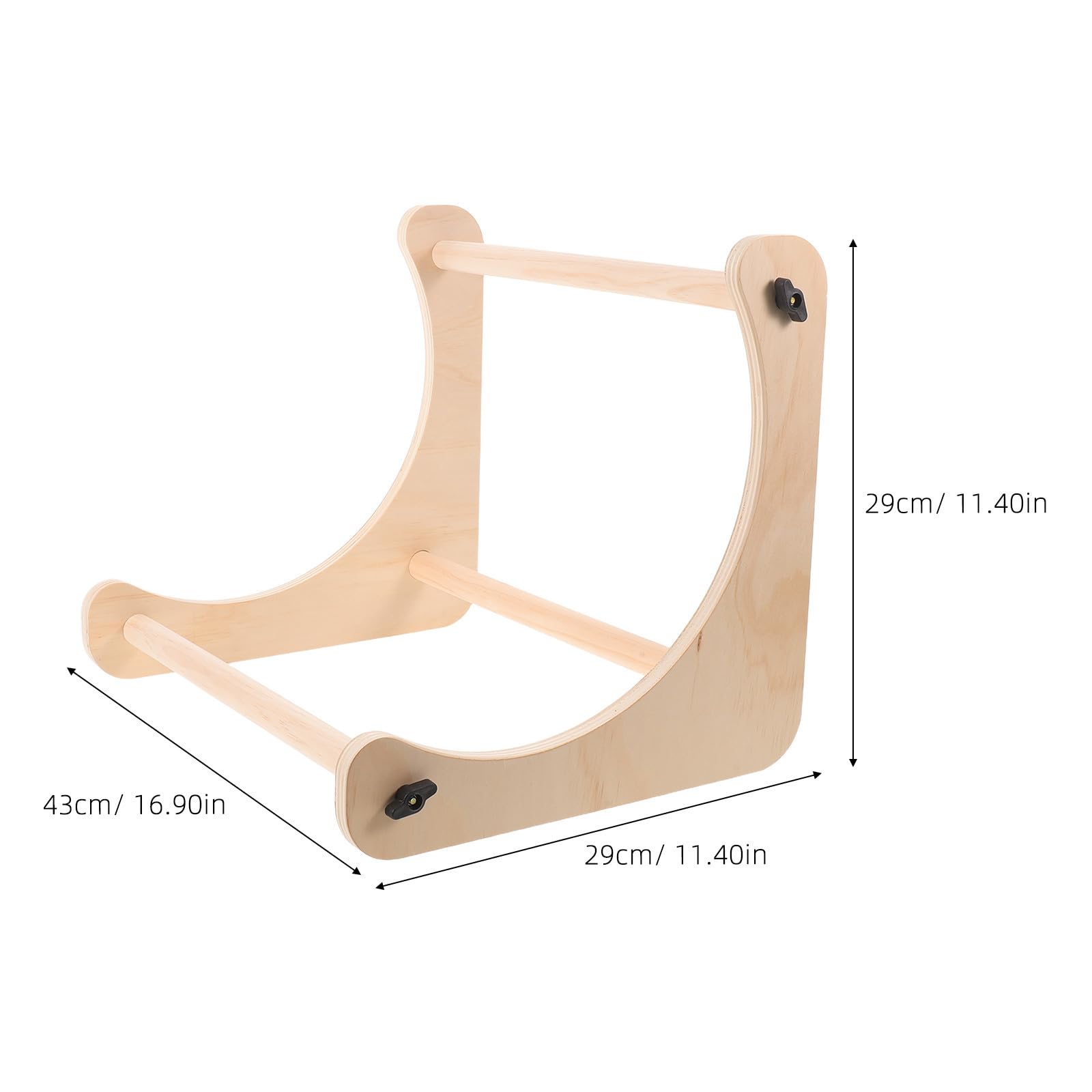 SHINEOFI Soporte de Bordado de Madera de Haya Ligero con 2 Varillas Ajustables para Proyectos de Punto de Cruz y Viajes, Multiusos y Portátil