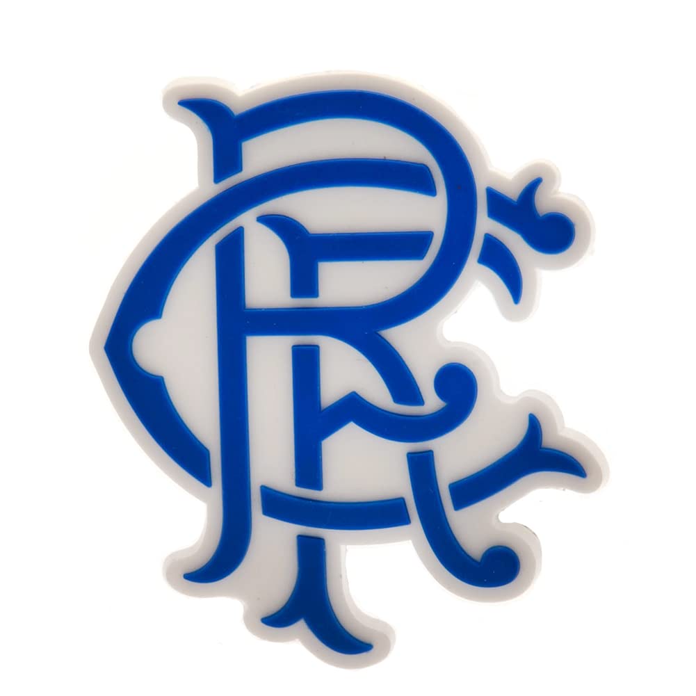 Rangers FC Scroll 3D Logo Fridge Magnet (One Size) (Blue/White)