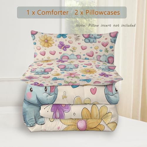 Couette légère enfant 135x200 patchwork beige crème