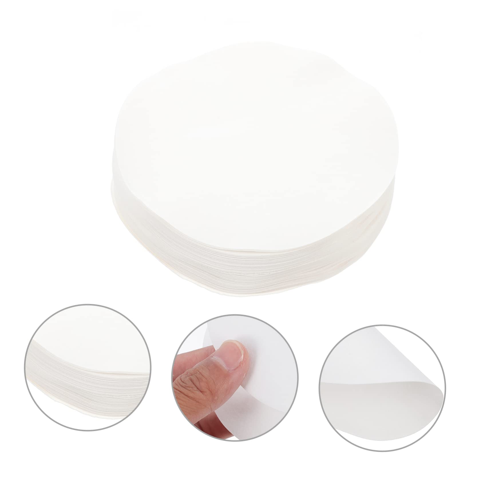 MUCKLILY 100 Sheets of Lab Filters Medium Speed 11cm Quantitative Filter Filtering in Experiments and Education