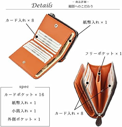 [MGsable] クロコダイル 本革 二つ折り財布 メンズ レディース 折りたたみ 財布 L字ファスナー 小さめ コンパクト ブラ