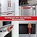 D-FantiX Christmas Refrigerator Handle Covers Set of 8, Santa Snowman Kitchen Appliance Covers Fridge Microwave Oven Dishwasher Refrigerator Door Handle Covers Protector Christmas Decorations