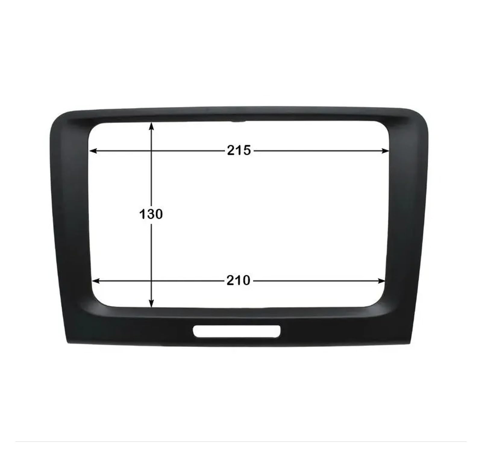 Cadre Voiture Stéréo Pour Skoda Pour Superb 2009-2014 Noir 220X130 210mm 2 Din Voiture DVD Radio Montage Tableau De Bord Cadre Fascia Façade Autoradio