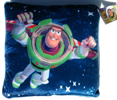 JCPenney Disney Pixar BUZZ LIGHTYEAR ACTION HERO Novelty Throw Pillow 13" Square