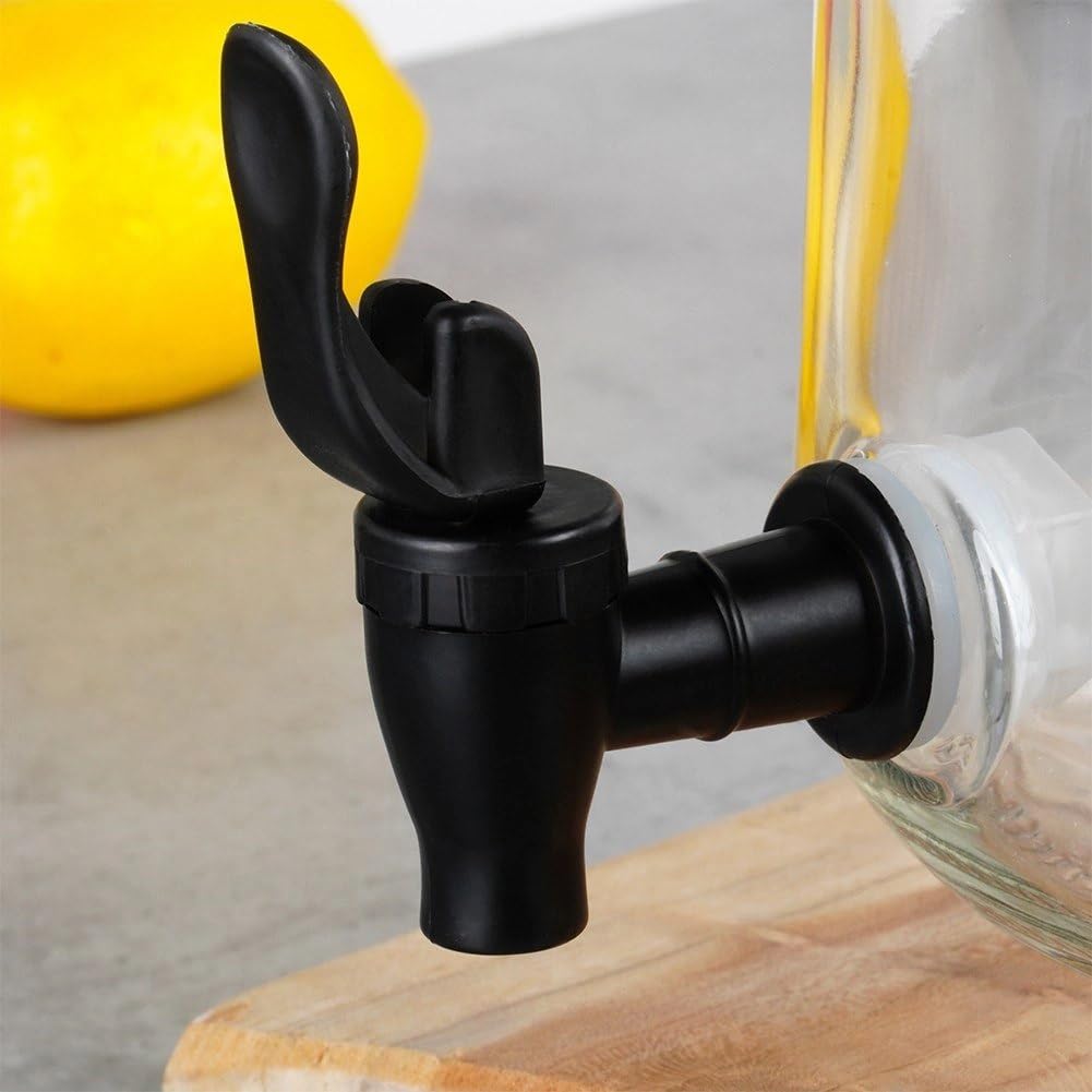 Brocca di vetro dispenser per bevande, con rubinetto in vetro, 3 l