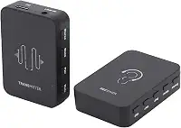 Sistema IEM sem fio de 2,4 GHz, transmissor e receptor recarregável com alcance de 30 m, som sem perdas de 24 bits/48 kHz para banda de estúdio de performance ao vivo