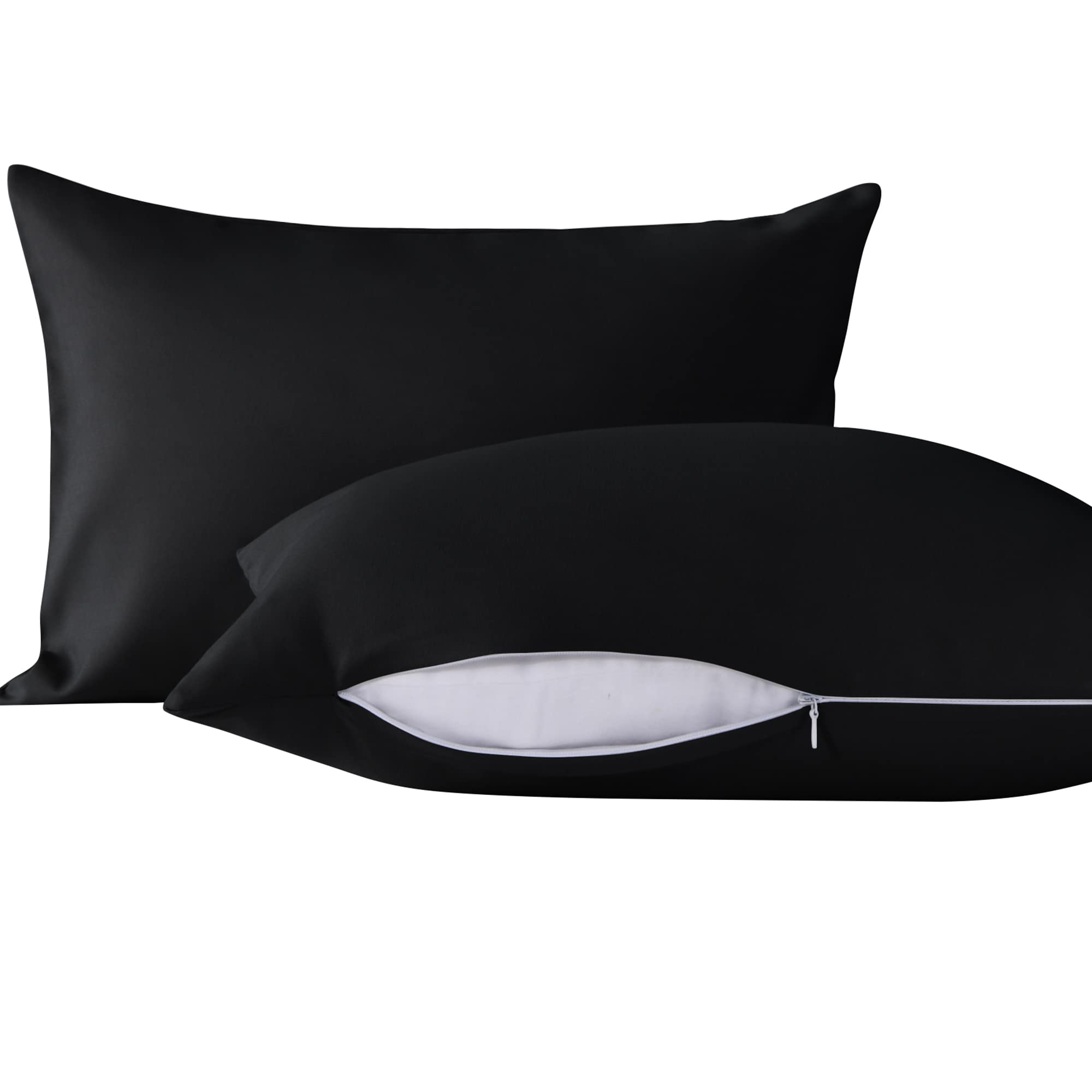 NTBAY Toddler Pillows with Pillowcases Set, 4 Piece 13 x 18, Black