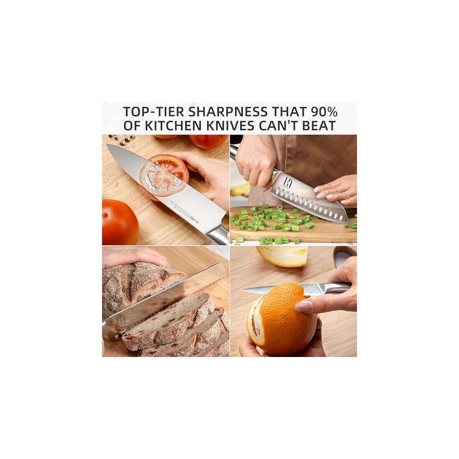 Knife-Set-Premium-Knife-Block-Set-for-Kitchen-14-Pcs-UltraSharp-Japanese-High-Carbon-Stainless-Steel-with-Block-and-Built-in-Sharpener-Kitchen-Knives-Set-with-Non-serrated-Steak-Knives Knife Set, Premium Knife Block Set for Kitchen 14 Pcs UltraSharp Japanese High Carbon Stainless Steel with Block and Built-in Sharpener, Kitchen Knives Set with Non-serrated Steak Knives