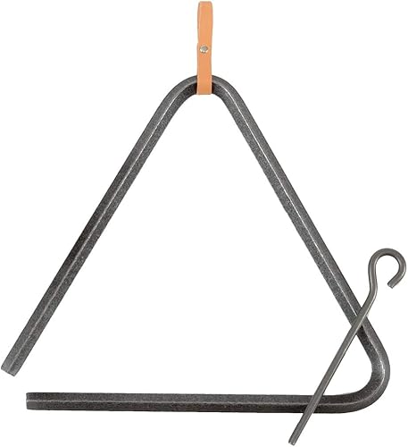 Enclume Premier - Triángulo de cena con toques finales de 16 pulgadas, combina con estantes Enclume Pot, acero martillado