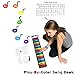 MUKIKIM Rock and Roll It - The Original Rainbow Piano. Roll Up Flexible Piano Keyboard for Kids / Beginners. Portable 49 Keys Silicone Piano Pad. Play-by-Color Songbook Included!