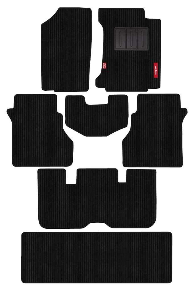 Elegant Polypropylene, Vinyl Custom Fit Car Mat Compatible with Kia Carnival - Cord Black