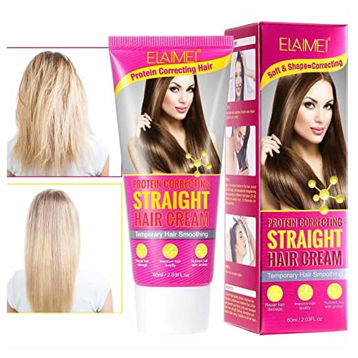 Creme Cabelo, Creme Amaciante Cabelo Creme Cabelo Proteína para Mulheres, 2,12 oz Creme cuidado para cabelos com controle frizz para melhorar cabelos Pologmase