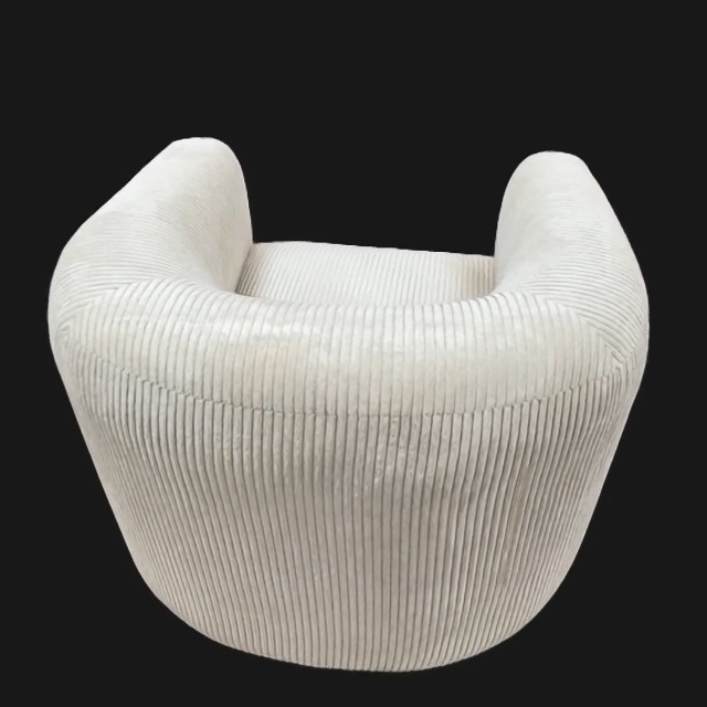 Sillón Curvo Natural de Madera Ingeniería miniatura 7
