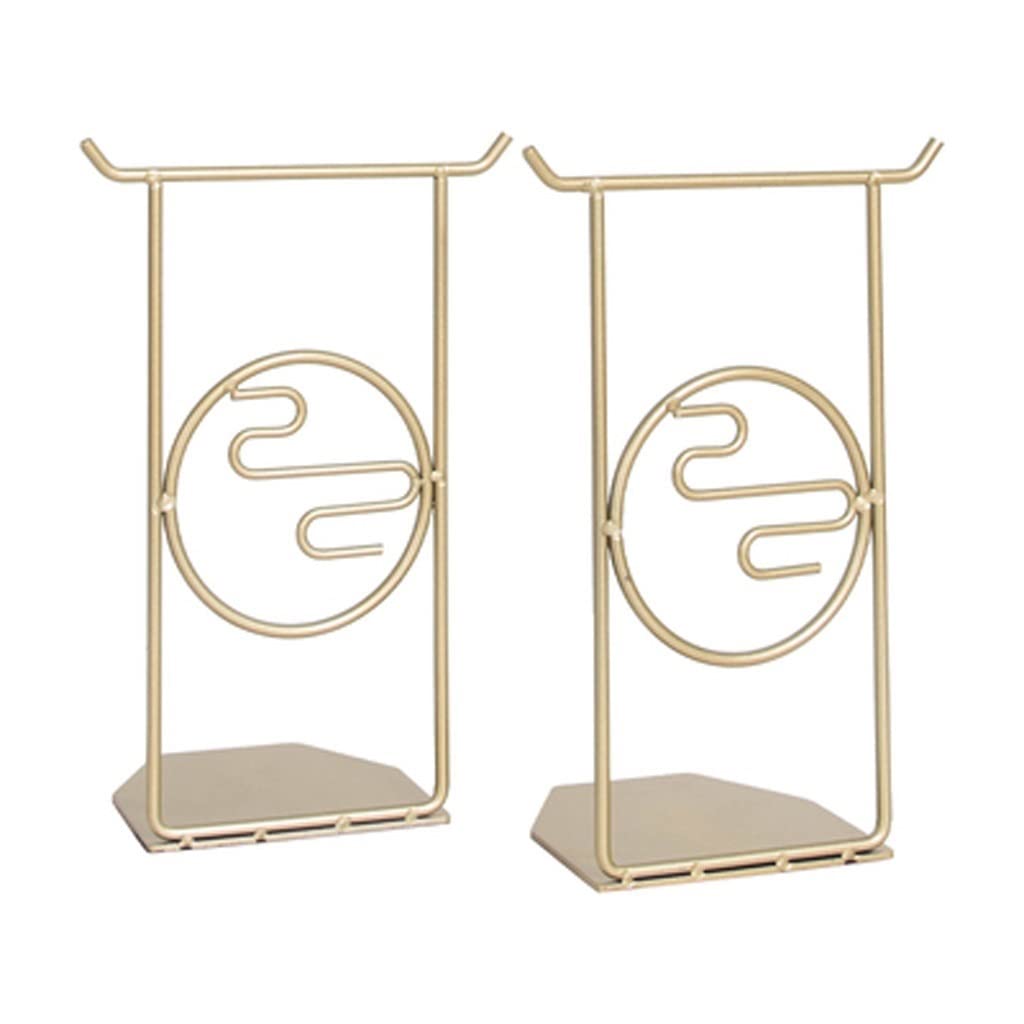 Buchstützen aus Metall