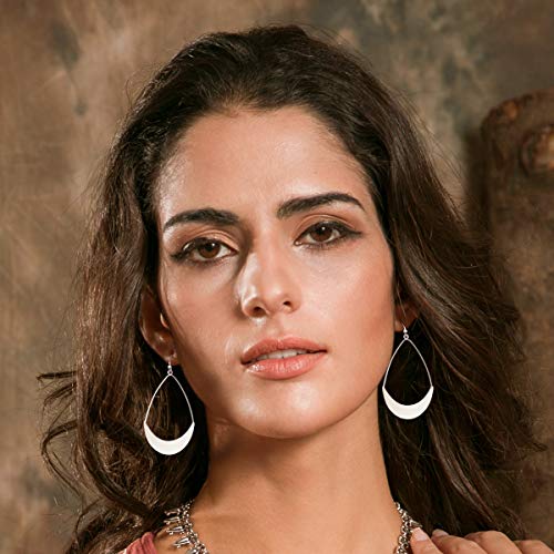Lightweight Dangle Earrings Simple Earrings Silver Teardrop Earrings for Women2