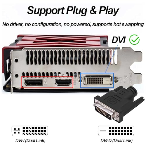 Adaptador DVI Dummy Plug para Monitor GPU 4K HD - Pack 2 miniatura 5