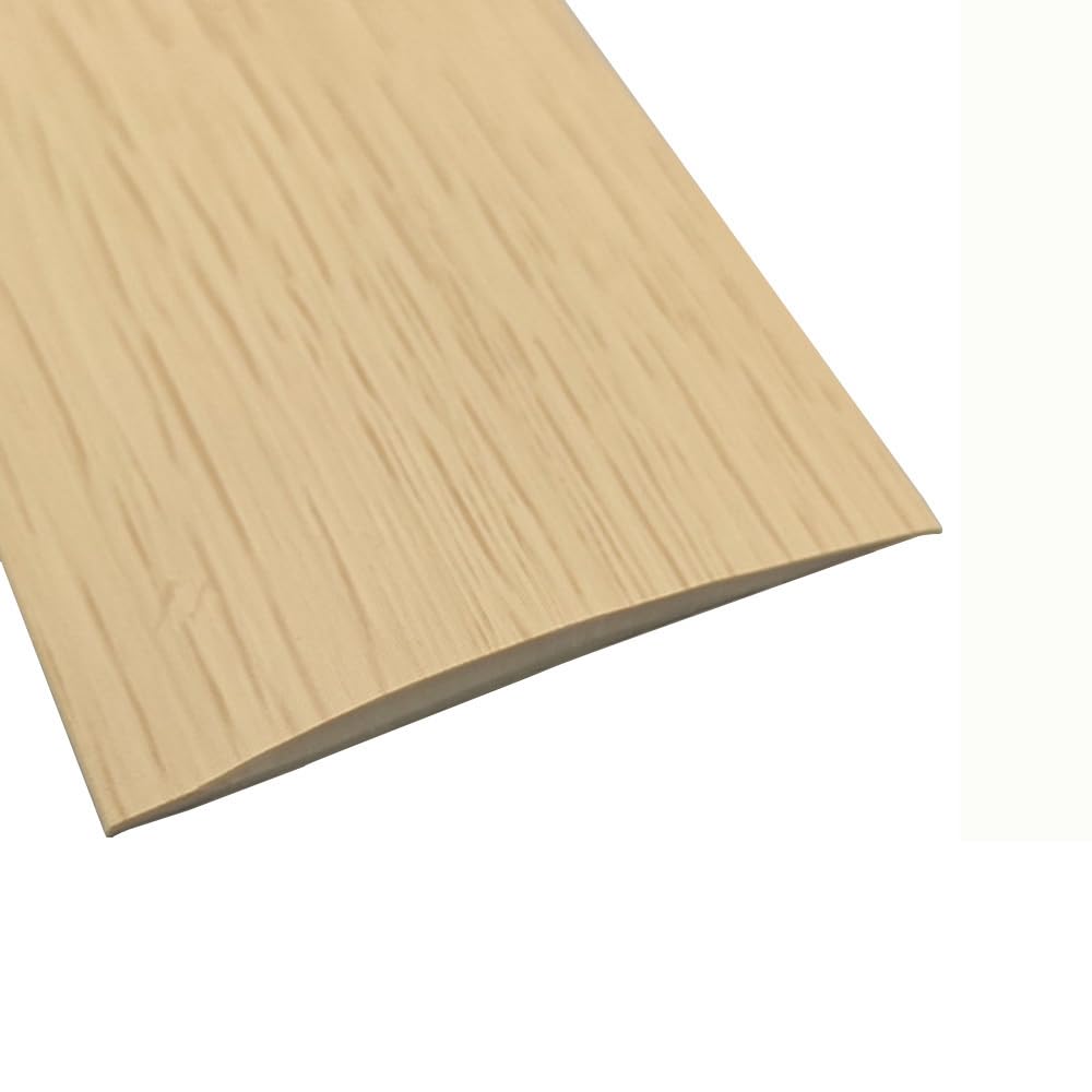 1m*5cm Floor Transition Strip, Self-Adhesive PVC Flooring Threshold Strip, Flat Laminate Profile Flooring Edge Trim Strip - Maple
