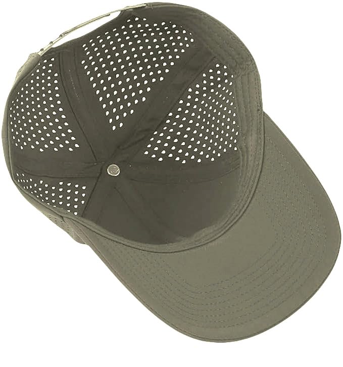 Image of Men's Baseball Cap Fits OSFM & XXL Laser Perforated Golf Ball Hat Water Resistant Quick Dry Adjustable Snapback Caps