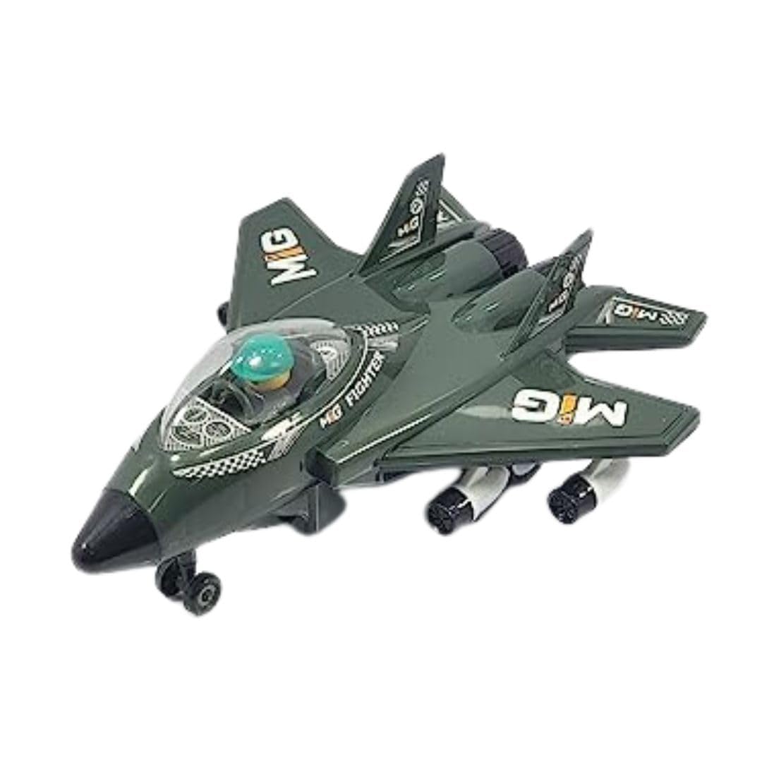 Vidhyapati Hindal Friction Powered Mig Fighter Vehicle Toy for Boys & Girls with Sound Effect Pretend Play Air Plane Great for Developing Fine Motor Skills & Hand-Eye Coordination for Boys & Girls (B0CSMM7CCF) Amazon Price History, Amazon Price Tracker