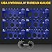 American Thread Identification Kit | Includes: Thread Pitch Gauge, Fitting Identification Cards, Vinyl Bag for Identifying NPT, JIC, ORFS, O-Ring Boss, NPSM, and SAE 45