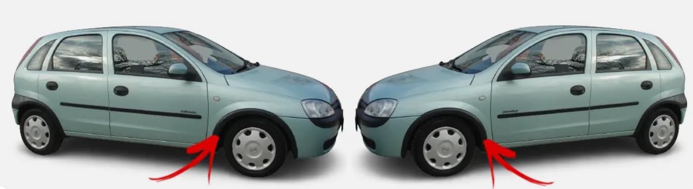 Front Left Wheel Arch Moulding Trim For Vauxhall Combo & Corsa C (Part #172438)