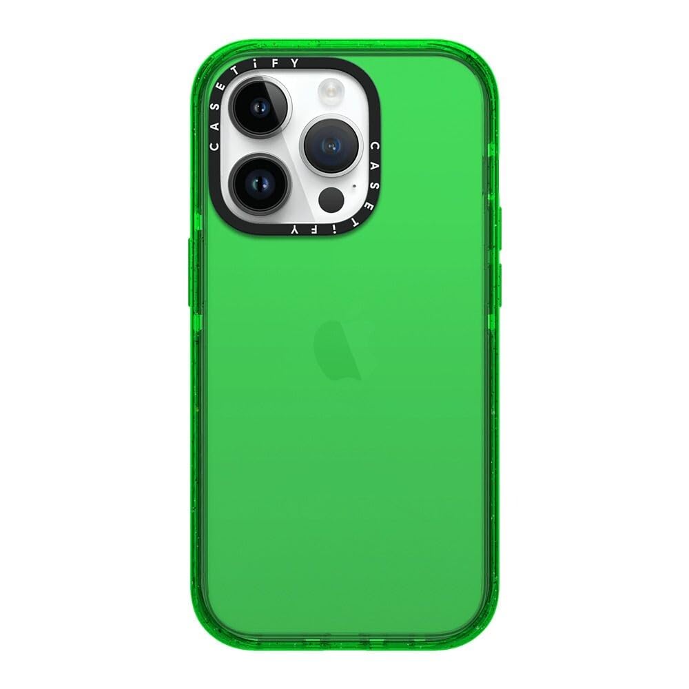 Coque iPhone 14 Pro CASETiFY verte protection antichoc testée 4X - 8