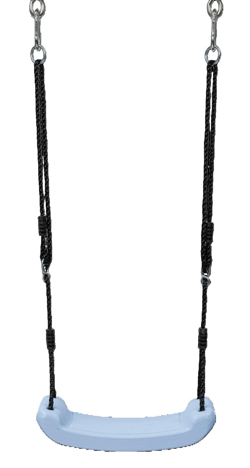 Children's Swing seat - Adjustable Ropes - Hard Wearing HDPE - Pastel Blue