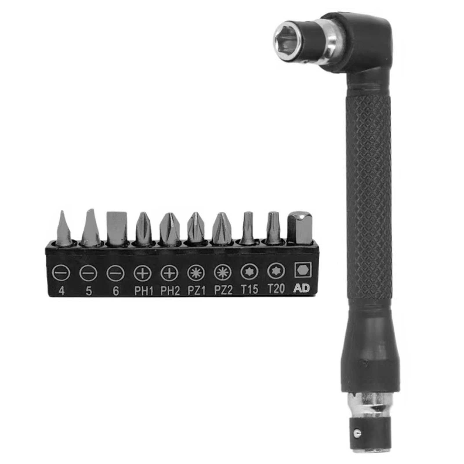 Portable 6.35mm Suitable L Shape Hexagonal Set Comes with 10 Different Screwdriver Bit Home Maintenance Equipment Home Maintenance Equipment