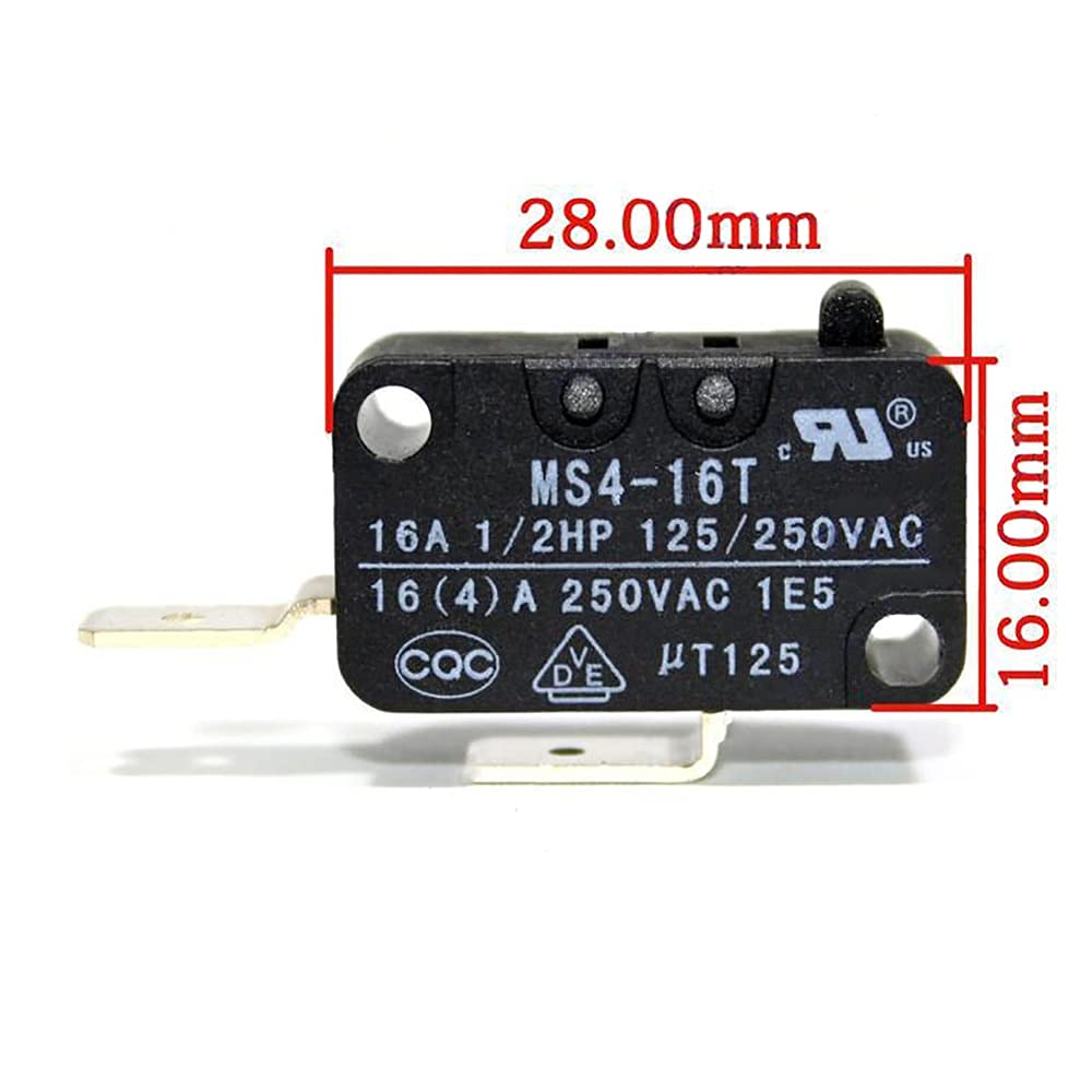 Interrupteur Pour Cuiseur Riz Aspirateur Micro-interrupteurs Micro- interrupteurs De Fin De Course 16A 250V 125V NO NC COM 6.3mm 3 Broches Interrupteur Cuiseur Riz Aspirateur