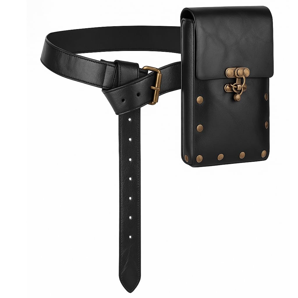 Renaissance Costume Retro Belt Pouch Steampunk Waist Bag Medieval Casual Daypack Gothic Festival Cosplay Halloween Accessory