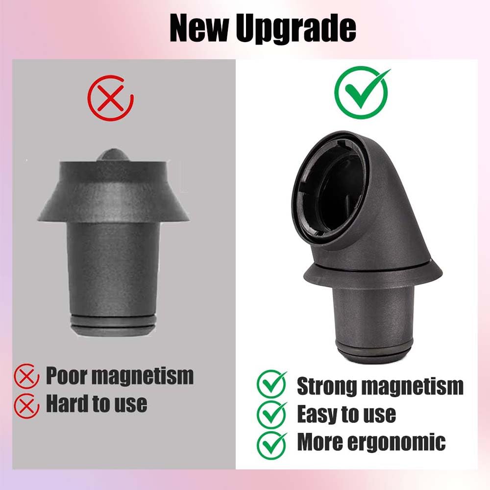 1 paio di barili lunghi da 20 mm per arricciacapelli Dyson Airwrap Styler per Dyson HD01 HD02 HD03 HD04 HD07 HD08 HD15 HD16 con 2 adattatori, conversione asciugacapelli in ferro arricciacapelli