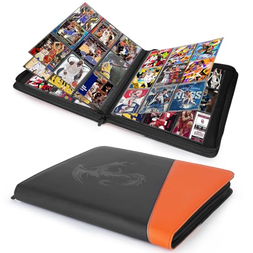 Image of Toploader Binder 9 Pocket, Holds 360 Toploaders,Trading Card Album for MTG /TCG Trading Cards & Sports Cards in 3x4'' (Black)