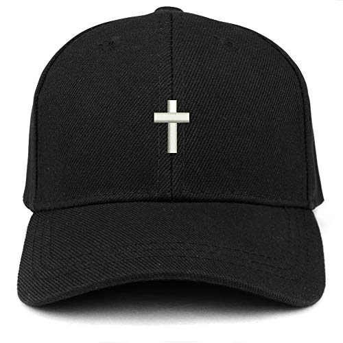 Trendy Apparel Shop Cross Embroidered Youth Size Kids Structured Baseball Cap