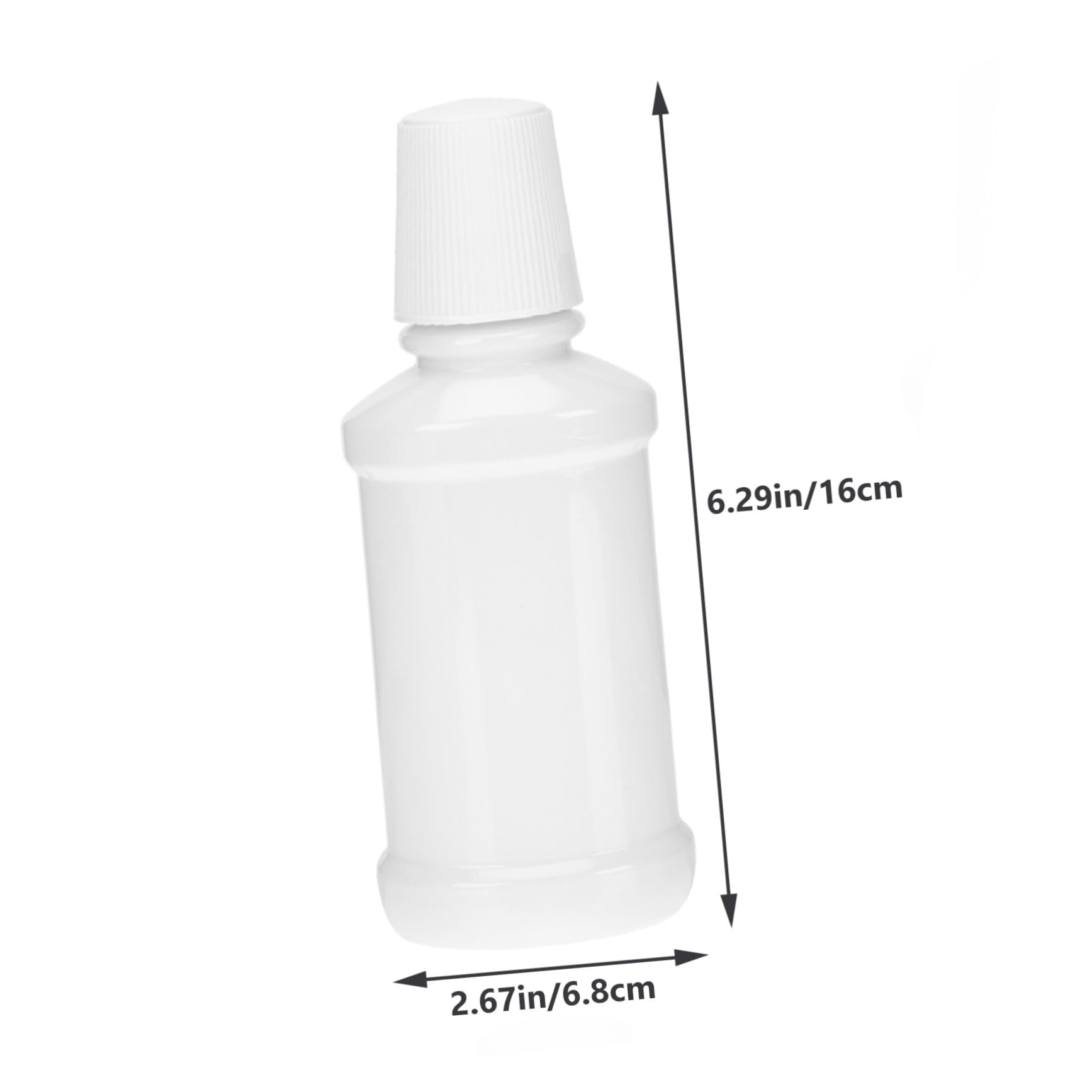 TOVINANNA Travel Portable Mouthwash Bottle Set 6pcs Refillable Pet Plastic Bottles Sub Package