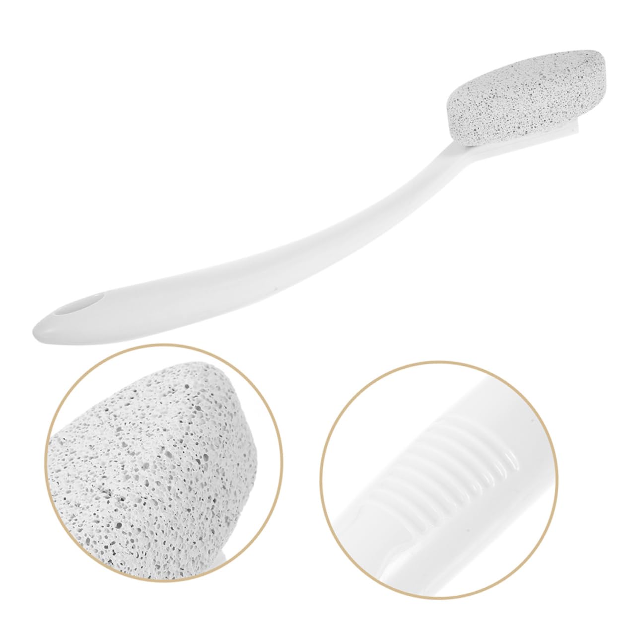 BESTYASH 2 Pezzi Pietra Pomice Manico, Rimuovi Calli per Piedi Portatile in Abs, Delicata e Sicura per Pedicure a Casa