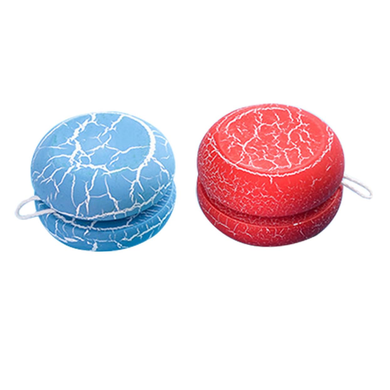 CIYODO 2Pcs Cracked Wooden for Fun Playthings to Enhance Coordination and Strengthen Parent Smooth Use and Long Strings for