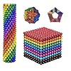Upgrade Magnetic -Ball Toy Slime, 3MM Magnets-Beads Cube for Crafts, Multiple Shapes Magnet DIY Ball for Teenager Stress Relief 16+ (3MM-1000Pcs-1)