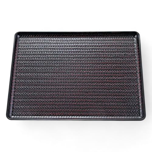 J-kitchens お盆 尺3 竹アジロ長手 トレー ( 盆 トレイ おぼん )曙 滑らない 39cm 漆器 ( ABS 樹脂 ) 日本製