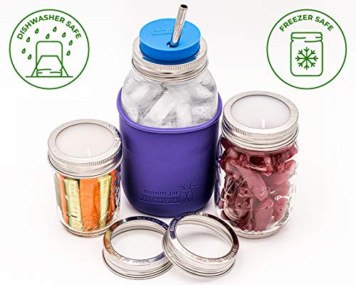 Stainless Steel Rust Proof Bands/Rings For Mason, Ball, Canning Jars (5 Pack, Regular Mouth) #TOP4