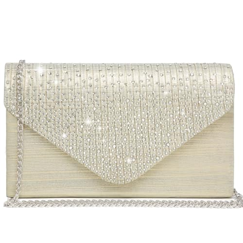 Dasein Ladies Satin Evening Clutch Purse Bag