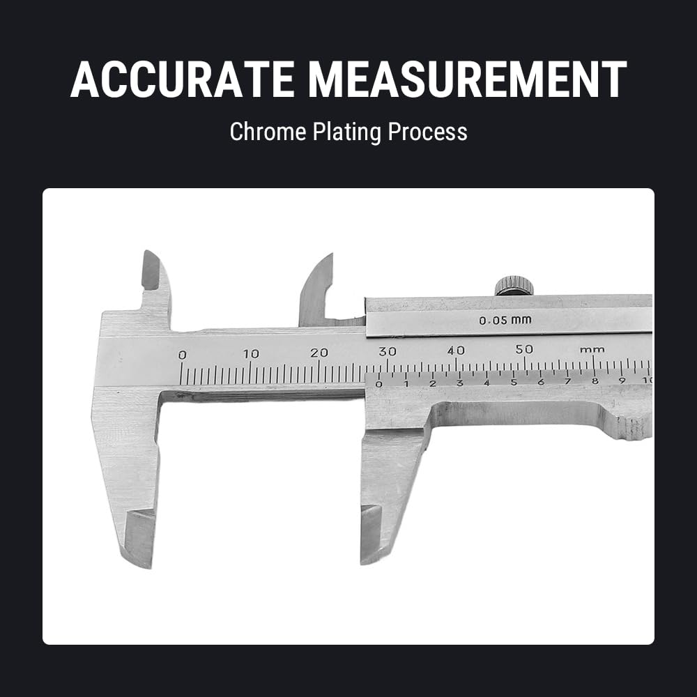 Calibro a Corsoio per Misurazione Accurata, 0-50MM Calibri Piccoli Per Gioielli, Doppia Scala, 4 modalità di Misurazione, Per Gioielli, Gemme, Monete, Oggetti D'antiquariato