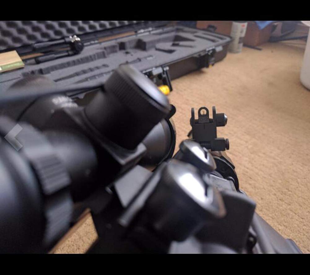 ACEXIER US Flip Up Avant Arrière Ensemble de Vue en Fer Double Demi-Lune Forme Viseurs pour Montage 20mm Fusil de Chasse Accessoires Airsoft