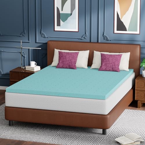 FDW | 8' Queen Mattress + 2' Cooling Mattress Topper | Gel Memory Foam | Medium Firm Feel | White | with Washable Cover for Cool Sleep and Pressure Relief | Bed in a Box, CertiPUR-US Certified