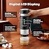 Portable Espresso Maker with Removeable Battery, Portable Espresso Machine with USB-C, 3-in-1 Small Espresso Machine with Ground Coffee & Capsules (NS&DG) for RV, Hiking (Black)