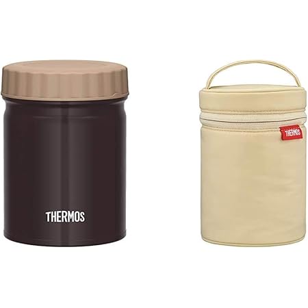 Amazon サーモス 真空断熱スープジャー ブラック 500ml Jbt 500 Bk スープジャーポーチ ベージュ 300 500ml用 Ret 001 Be セット買い 保温ランチジャー オンライン通販