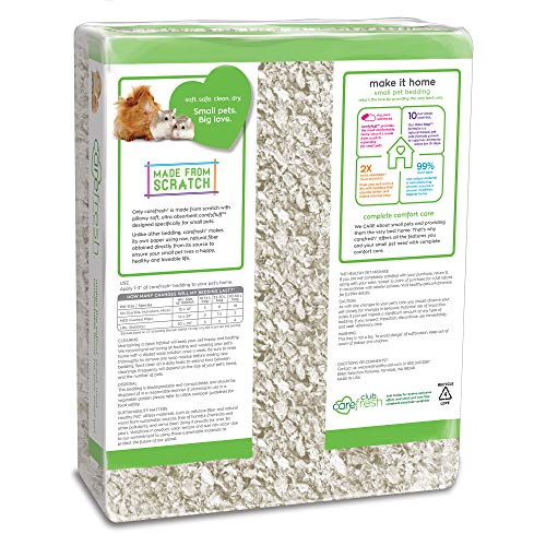 Carefresh 99% Dust-Free White Natural Paper Small Pet Bedding with Superior 10 Day Odor Control & Absorption, for Guinea Pigs, Hamsters, Rabbits, & Rats, 50 L - Image 3