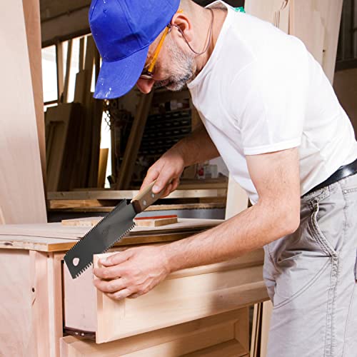 Japansaege-Handsaege-Heatigo-Zweischneidig-Zugsaege-1117-TPI-Holz-Feinsaege-Japanische-Saege-Buendigschnittsaege-fuer-Heimwerken-Holzbearbeitungswerkzeuge-Outdoor-Saege : Aus-Holz-gemacht....