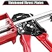 200ml Epoxy Gun Dual Component Professional Heavy-Duty Full Metal Caulking Guns For Dual Cartridges 1:1 & 2:1 Mix Epoxy Applicator For Panel Bonding Structural Repair Adhesive Sealant Red